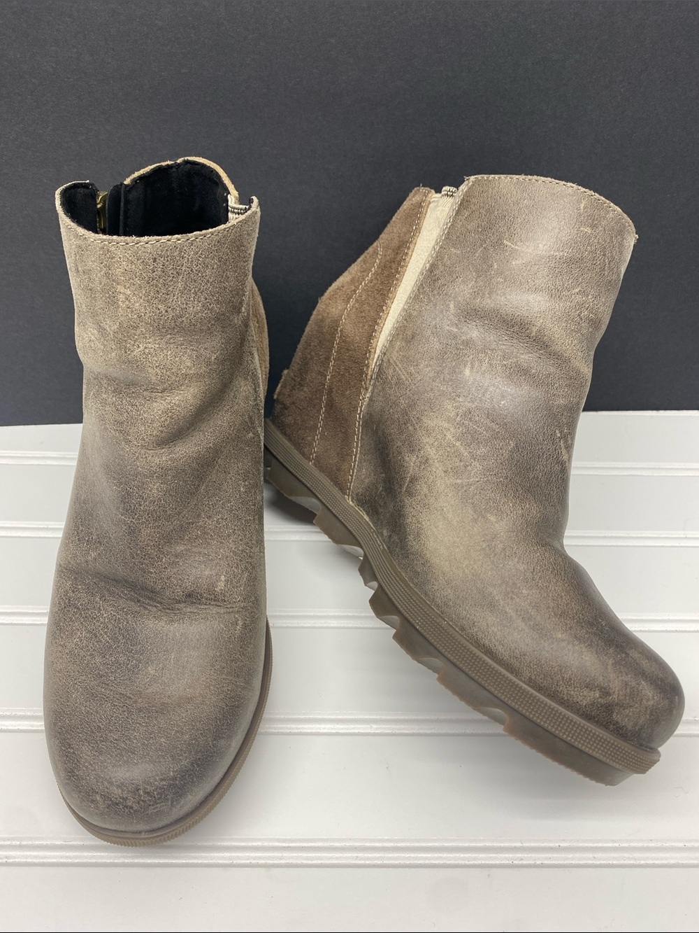 Sorel Joan Wedge Chelsea II Ankle Boots Size 8 Shoes
